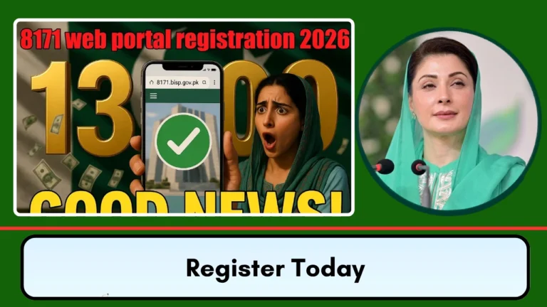 8171 Web Portal 2026 New Update: Register Today & Receive Benazir Kafaalat Money