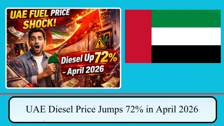 UAE Diesel Price Jumps 72% in April 2026 – Full Details
