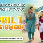 Punjab Schools Reopening 2026 Confirmed – Classes Start April 1, Don’t Miss It!