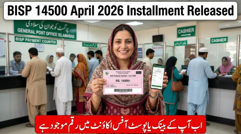 BISP 14500 April 2026 Installment Released | How to Check Payment Status by CNIC Today